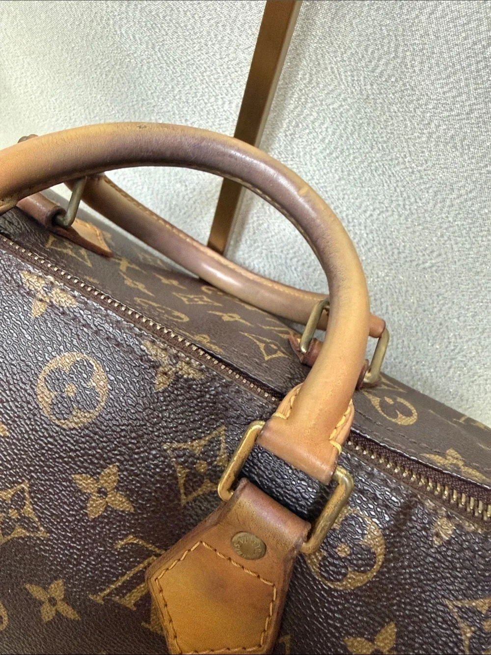 Louis Vuitton Monogram Canvas Duffel Satchel in Brown